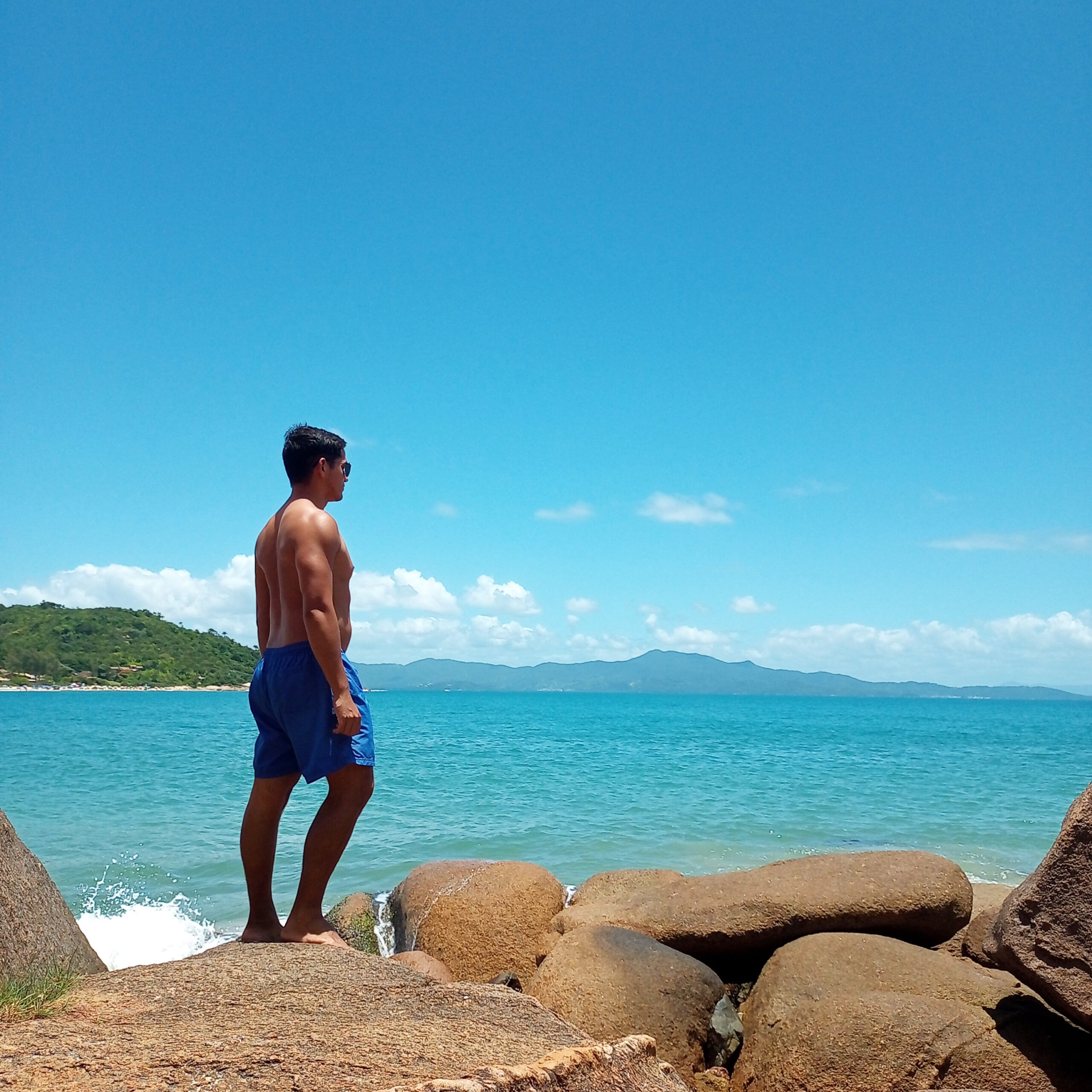 Paisagem da Lagoinha da Ponta das Canas em Florianópolis