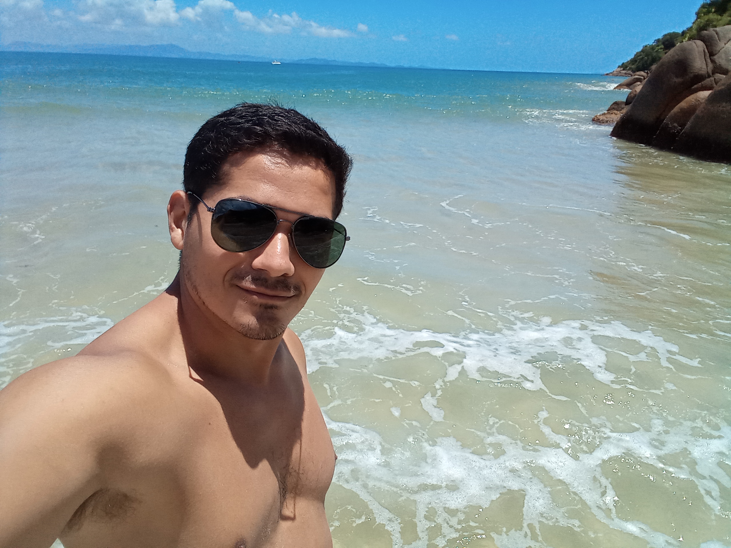 Mar da Lagoinha da Ponta das Canas em Florianópolis