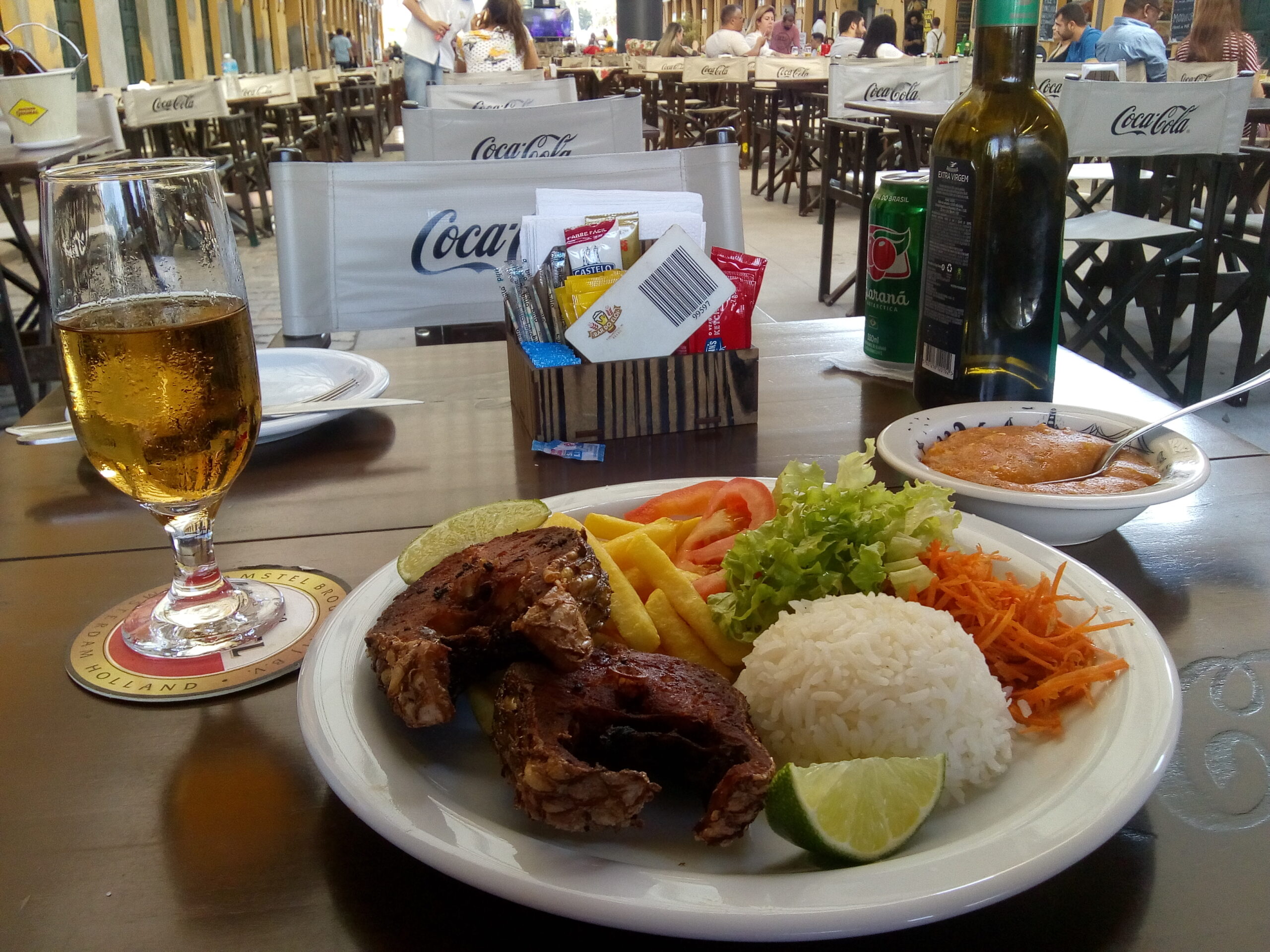Almoço com tainha em Florianópolis