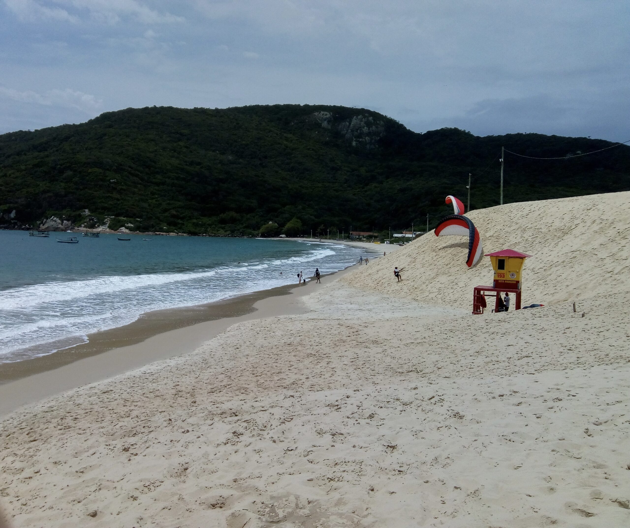 Orla da Praia dos Ingleses em Florianópolis