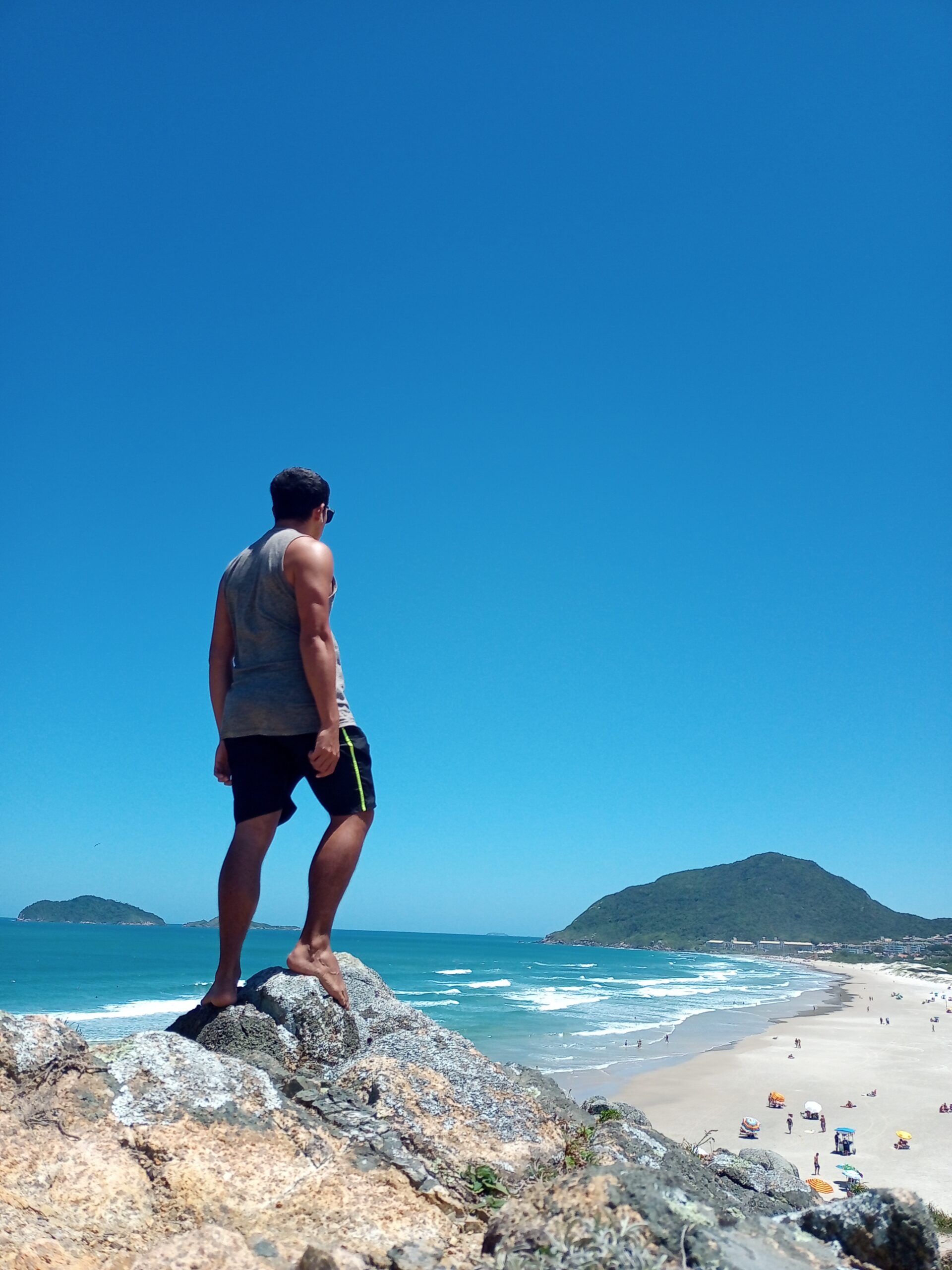 Paisagem da Praia do Santinho em Florianópolis