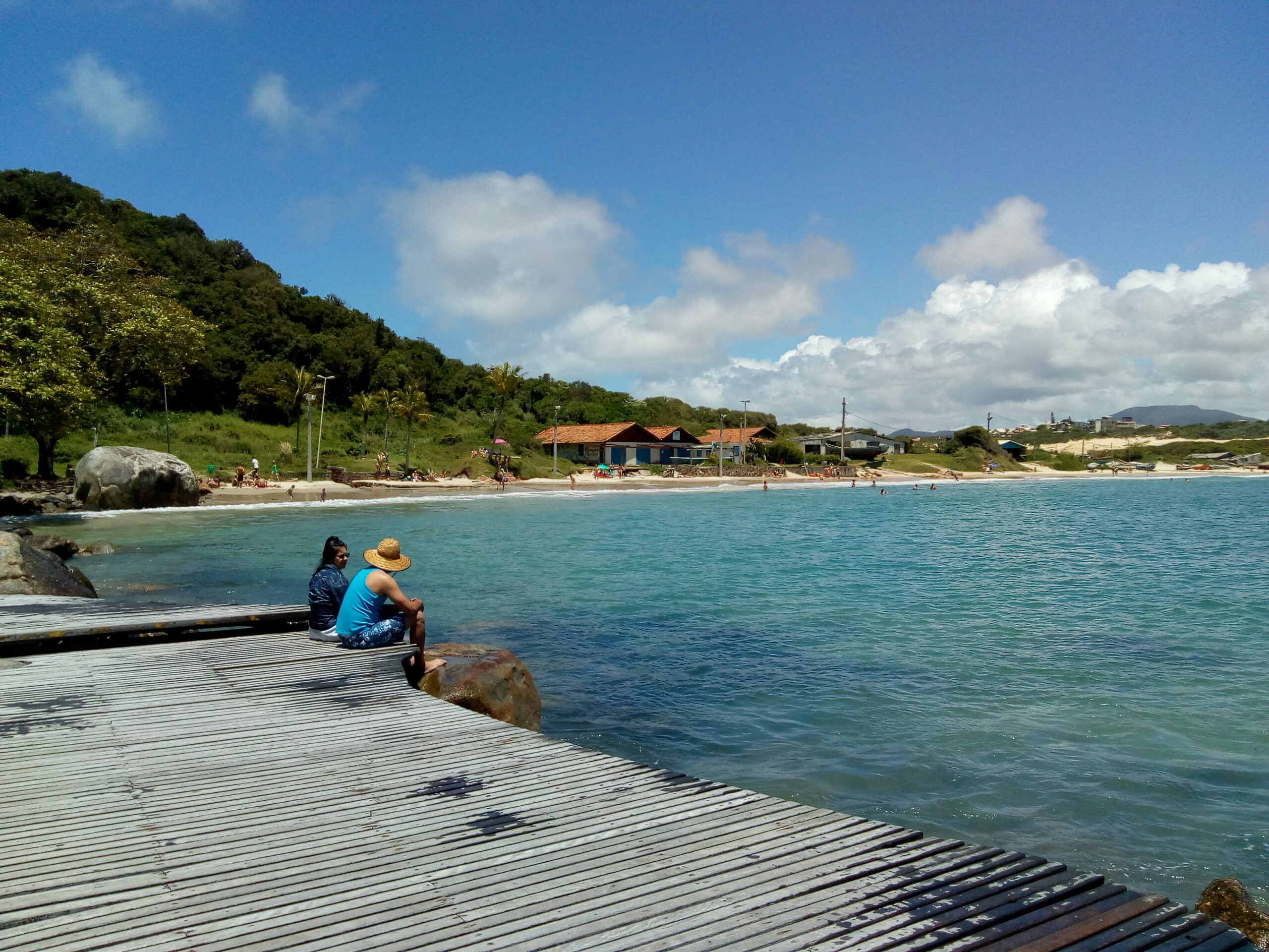 Vista panorâmica da Praia dos Ingleses em Florianópolis